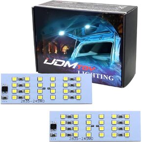 iJDMTOY 48-SMD مصباح زينون أبيض فائق السطوع LED على سطح السفينة وغطاء منطقة الشحن يناسب لوحات لوحة دوائر LED كاملة، متوافق مع Toyota 2010-2022 4Runner (N280)