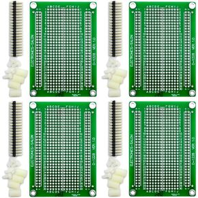 Electronics-Salon 4X Solderable Breadboard Proto Board PCB DIY Kit for Raspberry Pi 2/3 Model A B A+ B+ ZERO