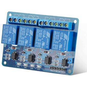 Gump's grocery 5V 4 Channel Relay Module with Optocoupler for Arduino UNO R3 MEGA 2560 1280 DSP ARM PIC AVR STM32 Raspberry Pi