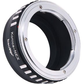 Haoge Manual Lens Mount Adapter for Konica AR Mount Lens to Sony E Mount NEX Camera as a3000 a3500 a5000 a5100 a6000 a6400 a6500 A7 A7R A7S A7II A7RII A7SII A7III A7RIII A9 VG10 VG30 VG900 FS700 FS7