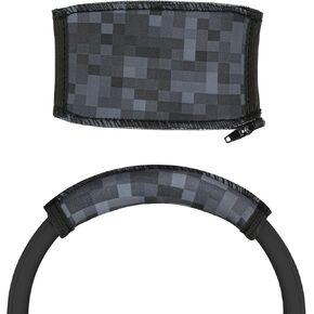 Geekria Flex Fabric Headband Cover Compatible with Skullcandy Crusher Evo, Crusher ANC, Crusher ANC 2, Hesh 3, Hesh Evo, Hesh ANC, Venue Headphones Headband Protector Sweat Cover (MC Stone)