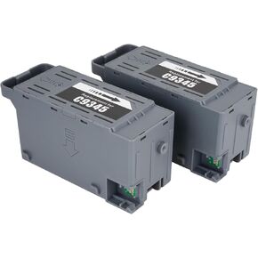 C9345 Ink Maintenance Box Tank for Epson ET-8550 ET-5800 ET-16650 ET-16600 ET-5850 ET-5880 ET-8500 WF-7820 WF-7840 WF-7310 EC-C7000 ST-C8000 ST-C8090 Printer C9345 Maintenance Box(2 Packs)