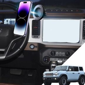 Ford Bronco Phone Mount Magnetic Bronco Phone Holder for 2024 Ford Bronco Accessories Bronco Phone Holder 2021-present Compatible for All Cell Phones