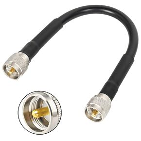 CB Coax Cable - RG213 Coaxial Cable UHF Male to Male 25FT Low Loss RG-213 UHF Cable CB Antenna Cable for Ham Radio/VHF Radio/SWR Meter/Antenna Analyzer