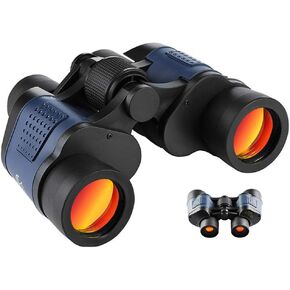 60x60 Binoculars for Adults BAK4 Prism FMC Lens HD Professional Waterproof Binoculars for Travel, Hiking, Hunting, Bird Watching with Bag and Strap