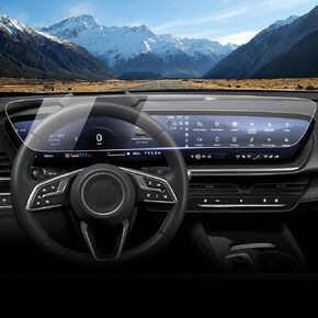 LUWU Screen Protector for 2024 2025 Buick Envision (Preferred/Sport Touring/Avenir) & 2025 Buick Enclave 30-inch Buick Envision Accessories Envision Touchscreen PET Plastic Digital Dashboard Protector 2PCS
