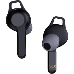 WaveBlock sProtect | EarProtect Protection Sticker for Skullcandy Indy | Harm Blocker & 5G Shield Reduction | Fits Charging Case | Black | 1 Pair