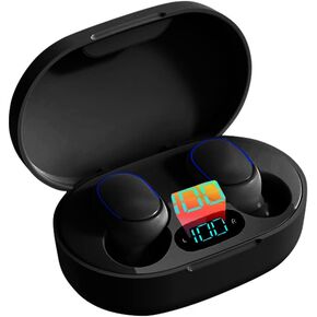 Acuvar Fully Wireless Bluetooth 5.0 Rechargeable iPX4 Water & Sweat Proof Earbud Headphones w Microphone, Touch Controls, Smart LCD Charging Case, 3D Stereo Bass and Noise Cancelling (Light Blue) in Kuwait