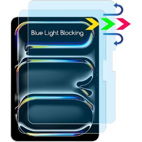 2 Pack Blue Light Blocking Screen Protector Designed for iPad Pro 11 inch Screen Protector (2024 Model, 5th Generation M4 Chip),Anti Blue Light and Anti Glare (Matte) Shield Compatible with Apple Pencil Pro