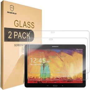 Mr.Shield Designed For Samsung Galaxy Note 10.1 2014 Edition [Tempered Glass] Screen Protector [0.3mm Ultra Thin 9H Hardness 2.5D Round Edge] with Lifetime Replacement