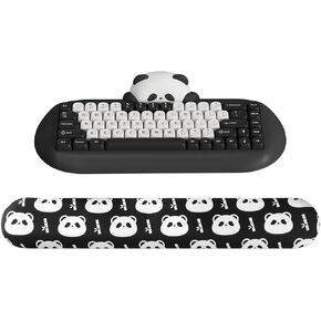 YUNZII Keyboard Wrist Rest, Ergonomic Keyboard Mouse Wrist Support for Typing Pain Relief, Wrist Rest for Computer Keyboard with Slip Resistant PU Base,Cute Wrist Rest for Office Gaming Computer(Pink)