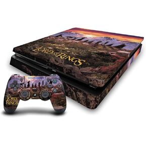 Head Case Designs Officially Licensed The Lord of The Rings The Fellowship of The Ring Map of The Middle Earth Graphic Art Vinyl Gaming Skin Decal Compatible with PS4 Slim Console & DualShock 4