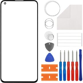 New Duotipa Original Front Glass Panel for OnePlus 9 Pro,Front Glass Screen Replacement for LE2121/LE2125/LE2123/LE2120/LE2127 6.7" with Repair Tools Kit-No LCD Screen and Touch Digitizer