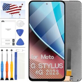 Screen Replacement for Motorola Moto G Stylus 4G 2023 XT2317-1 XT2317-2 XT2317-3 XT2317 LCD Screen Display Touch Digitizer Assembly Replacement 6.5"(Not for G Stylus 5G 2023 XT2315)