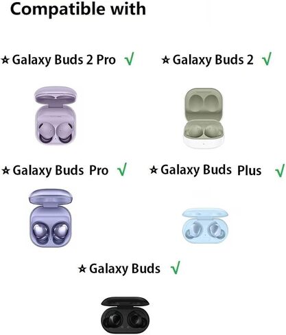 JNSA Compatible with Galaxy Buds 2 Pro Memory Foam Ear Tips 6 Pairs, Comfortable Noise-Canceling L M S 3 Size 12PCS Foam Tip Replacement for Galaxy Buds 2 Pro/Galaxy Buds 2, Black (BSB6PB) in Kuwait