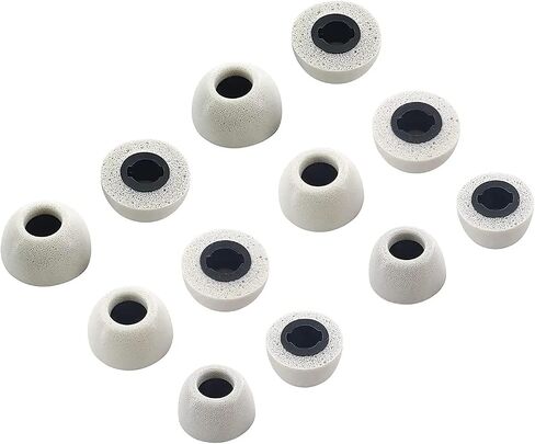 JNSA Compatible with Galaxy Buds 2 Pro Memory Foam Ear Tips 6 Pairs, Comfortable Noise-Canceling L M S 3 Size 12PCS Foam Tip Replacement for Galaxy Buds 2 Pro/Galaxy Buds 2, Black (BSB6PB) in Kuwait