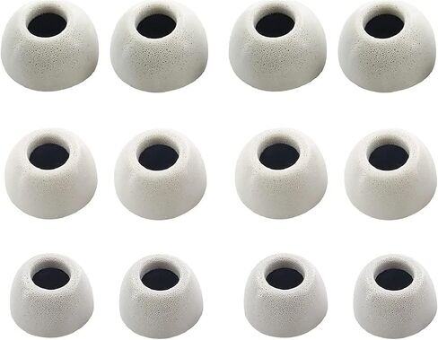 JNSA Compatible with Galaxy Buds 2 Pro Memory Foam Ear Tips 6 Pairs, Comfortable Noise-Canceling L M S 3 Size 12PCS Foam Tip Replacement for Galaxy Buds 2 Pro/Galaxy Buds 2, Black (BSB6PB) in Kuwait