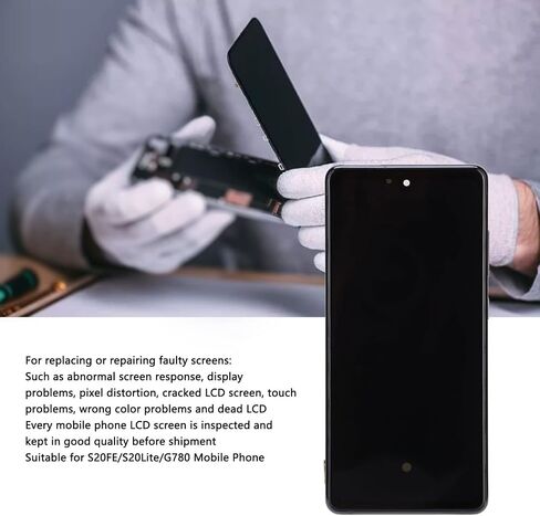 استبدال شاشة الهاتف المحمول، مجموعة محول رقمي لشاشة LCD لهاتف Samsung S20FE S20Lite G780 in Saudi Arabia