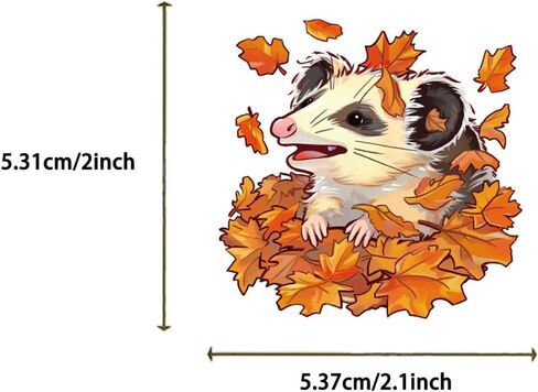 50Pcs Possum Stickers Decals Bulk Funny Latin America Animal Possum Waterproof Vinyl Opossum Sticker Graphic Eat Fast Live Trash Girls and Boys Kids Gifts (Possums) in Saudi Arabia