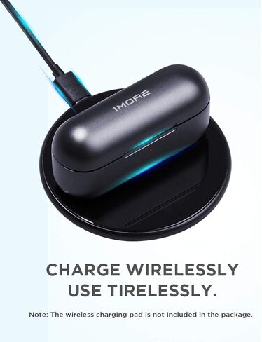 سماعات أذن لاسلكية 1MORE True بخاصية إلغاء الضوضاء النشطة، سماعة بلوتوث عالية الدقة ENC، سماعة شحن لاسلكية معتمدة من THX، شحن سريع لمدة 15 دقيقة، 65 ساعة in Kuwait