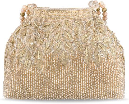 Aheli Potli Bags for Women Evening Bag Clutch Ethnic Bride Purse with Drawstring in Saudi Arabia
