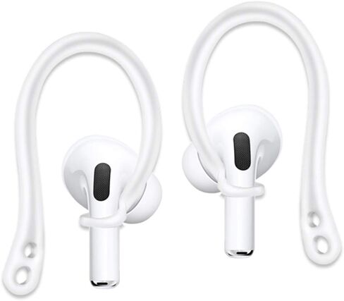ALXCD Ear Hooks Compatible with AirPods Pro, Anti-Slip Over-Ear Soft TPU Earhook [Anti Slip][Anti Lost], Designed for AirPods Pro Headphones, 1 Pair, Black in Saudi Arabia
