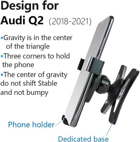 Car Phone Holder for Audi Q2 2018-2024 Auto Accessories Navigation Bracket Interior Decoration Mobile Cell Phone Mount in Saudi Arabia