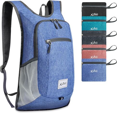 Hiking Backpack 15L Small Travel Backpack Lightweight Daypack Foldable Hiking Backpack Packable Camping Hiking Backpack for Women Men (Teal Blue) in Saudi Arabia
