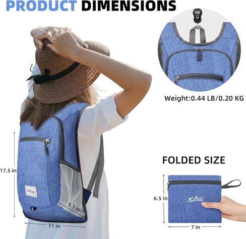 Hiking Backpack 15L Small Travel Backpack Lightweight Daypack Foldable Hiking Backpack Packable Camping Hiking Backpack for Women Men (Teal Blue) in Saudi Arabia