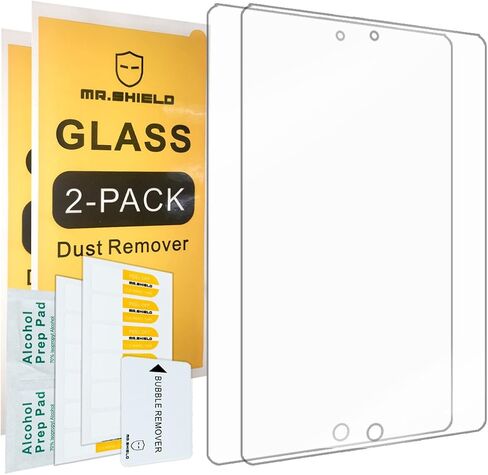 Mr.Shield [2-PACK] مصمم لجهاز iPad Mini/iPad Mini 2 / iPad Mini 3 مع شاشة Retina [زجاج مقسى] واقي شاشة مع استبدال مدى الحياة in Saudi Arabia