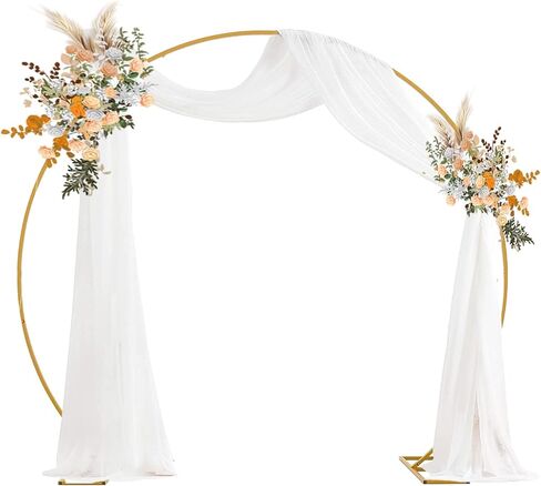 Wedding Arch Backdrop Stand Square 6.5FT Heavy Duty Metal Frame, Balloon Arch Stand Adjustable Photo Booth Decor for Baby Showers, Halloween Parties, Birthdays, Anniversaries in Kuwait