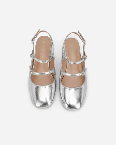 NEWBELLA المرأة ماري جينس مضخات مكتنزة كعب منخفض Slingback قابل للتعديل الكاحل مشبك الانزلاق على الصنادل مزدوجة الظهر أبازيم الرجعية كتلة مضخات لعطلة الزفاف العمل عارضة in Kuwait