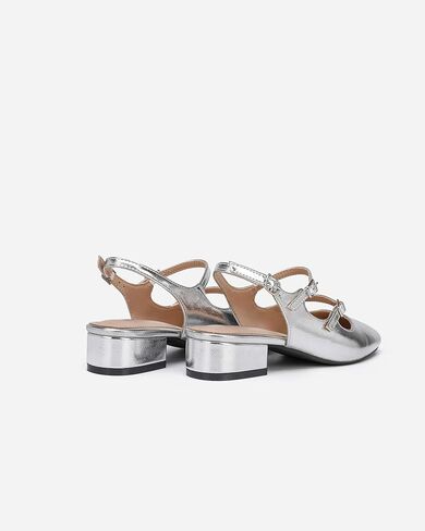 NEWBELLA المرأة ماري جينس مضخات مكتنزة كعب منخفض Slingback قابل للتعديل الكاحل مشبك الانزلاق على الصنادل مزدوجة الظهر أبازيم الرجعية كتلة مضخات لعطلة الزفاف العمل عارضة in Kuwait