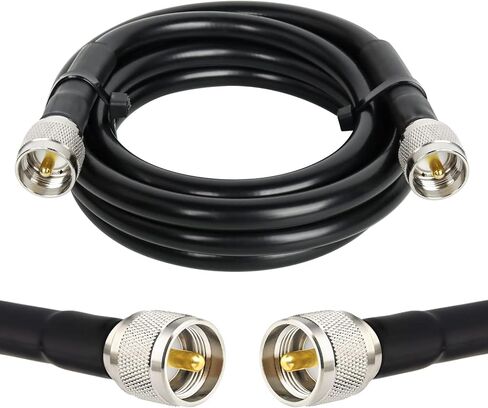 CB Coax Cable - RG213 Coaxial Cable UHF Male to Male 25FT Low Loss RG-213 UHF Cable CB Antenna Cable for Ham Radio/VHF Radio/SWR Meter/Antenna Analyzer in Saudi Arabia