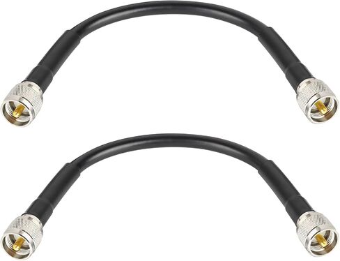CB Coax Cable - RG213 Coaxial Cable UHF Male to Male 25FT Low Loss RG-213 UHF Cable CB Antenna Cable for Ham Radio/VHF Radio/SWR Meter/Antenna Analyzer in Saudi Arabia