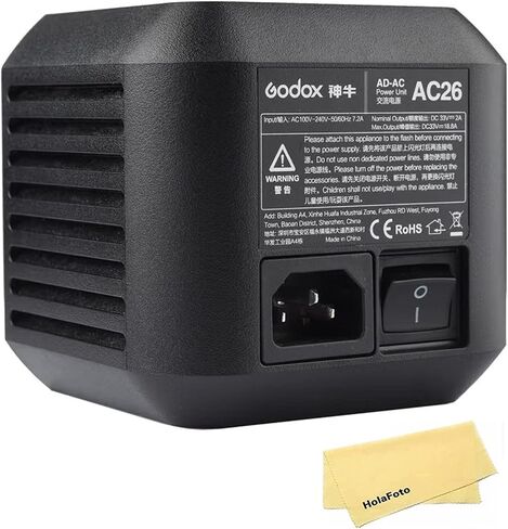 محول Godox AC-26 لـ Godox AD600 Pro الكل في واحد في الهواء الطلق فلاش ستروب Monolight، AC-100-240V-50/60 هرتز 7.2A in Saudi Arabia