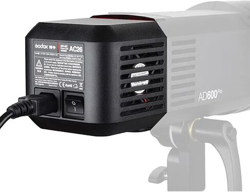 محول Godox AC-26 لـ Godox AD600 Pro الكل في واحد في الهواء الطلق فلاش ستروب Monolight، AC-100-240V-50/60 هرتز 7.2A in Saudi Arabia