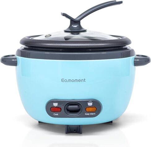 Small Rice Cooker 5 Cup Portable Cook Rice and Automatic keep-Warm,Non Stick Pot,This Mini Rice Cooker is a Great Gift for College Students(Blue) in Saudi Arabia
