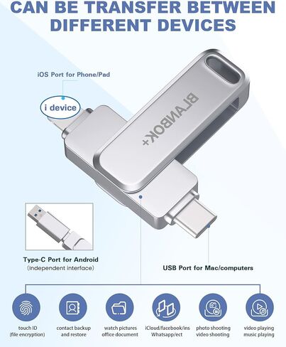 محرك أقراص فلاش Photo Stick سعة 128 جيجابايت (يحتاج إلى تنزيل التطبيق)-C21 in Kuwait