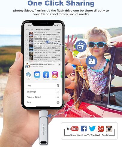 محرك أقراص فلاش Photo Stick سعة 128 جيجابايت (يحتاج إلى تنزيل التطبيق)-C21 in Kuwait