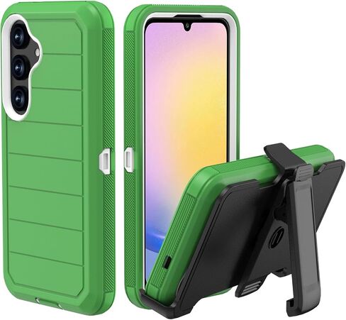for Samsung Galaxy A25 5G Case with Belt Clip & Kickstand, Full-Body Protection Multi Layers Rugged Case with Belt Holster for Samsung Galaxy A25 5G 6.5 inch 2023 (Dark Blue+Blue) in Saudi Arabia