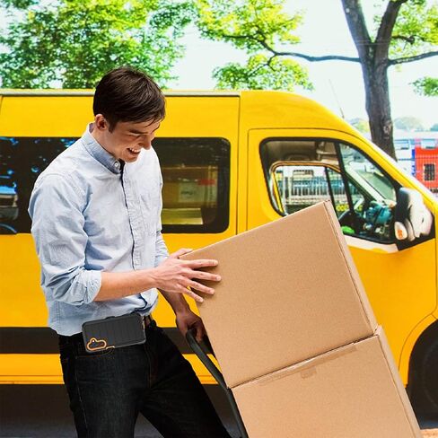 حافظة لهاتف سامسونج جالاكسي A25 5G مع مشبك حزام ومسند، حافظة متينة متعددة الطبقات لحماية الجسم بالكامل مع حزام حزام لهاتف سامسونج جالاكسي A25 5G 6.5 بوصة 2023 (أزرق داكن + أزرق) in Kuwait