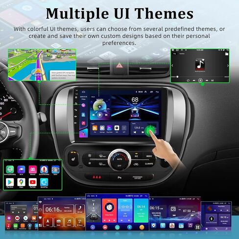 [2+64G] راديو سيارة Android 13 لسيارة Kia Soul 2014-2019 (Auto AC) مع Carplay اللاسلكي وAndroid Auto - شاشة ستيريو سيارة تعمل باللمس 9 بوصة - واجهة مستخدم متعددة/GPS/WiFi + كاميرا احتياطية AHD in Saudi Arabia