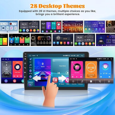 Roinvou 2+64G Android 9" Touch Screen for Honda Civic (EJ/EK/EM) 1996-2001 (Manual A/C LHD) with Wireless CarPlay Android Auto WiFi Bluetooth GPS Navigation FM RDS Radio Backup Camera in Kuwait