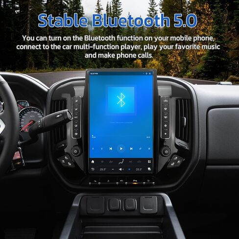 Android 13 Vertical Screen car Stereo for Chevrolet Silverado GMC Sierra 2013-2019 Radio Upgrade Replacement Head Unit Android auto Bluetooth carplay GPS Navigation (OEM 8-inch Screen) in Saudi Arabia