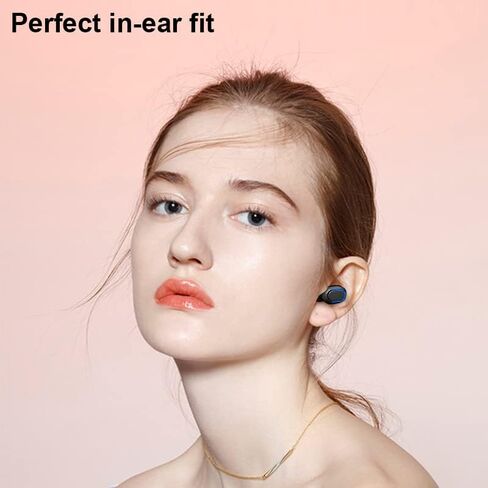 Acuvar Fully Wireless Bluetooth 5.0 Rechargeable iPX4 Water & Sweat Proof Earbud Headphones w Microphone, Touch Controls, Smart LCD Charging Case, 3D Stereo Bass and Noise Cancelling (Light Blue) in Kuwait