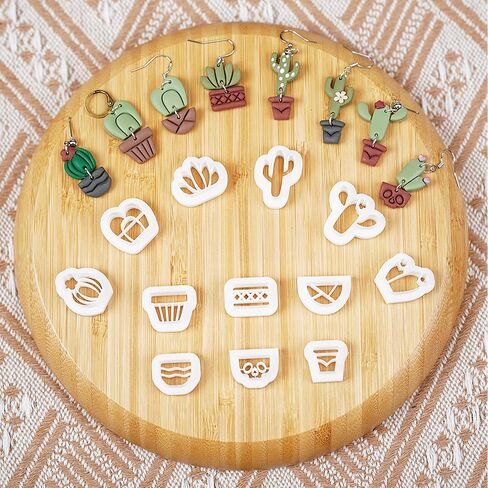 Moth Polymer Clay Cutters: 18 Pcs Earrings Clay Cutters, Butterfly Clay Cutters, Moth Clay Cutter, 3D Print Clay Cutters for Earrings Making in Kuwait