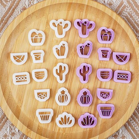 Moth Polymer Clay Cutters: 18 Pcs Earrings Clay Cutters, Butterfly Clay Cutters, Moth Clay Cutter, 3D Print Clay Cutters for Earrings Making in Kuwait