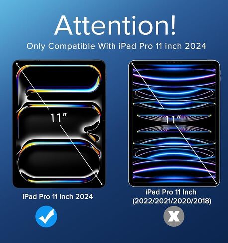 T Tersely [2 Pack Tempered Glass Screen Protector for New iPad Pro 11-Inch (M4 2024, 5th Gen), HD Clear 9H Hardness Screen Guard in Saudi Arabia