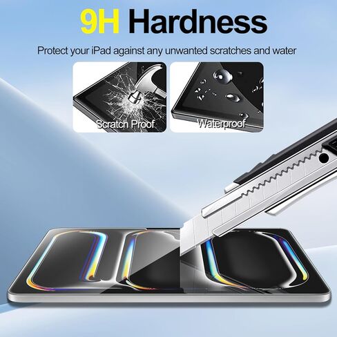 T Tersely [2 Pack Tempered Glass Screen Protector for New iPad Pro 11-Inch (M4 2024, 5th Gen), HD Clear 9H Hardness Screen Guard in Saudi Arabia